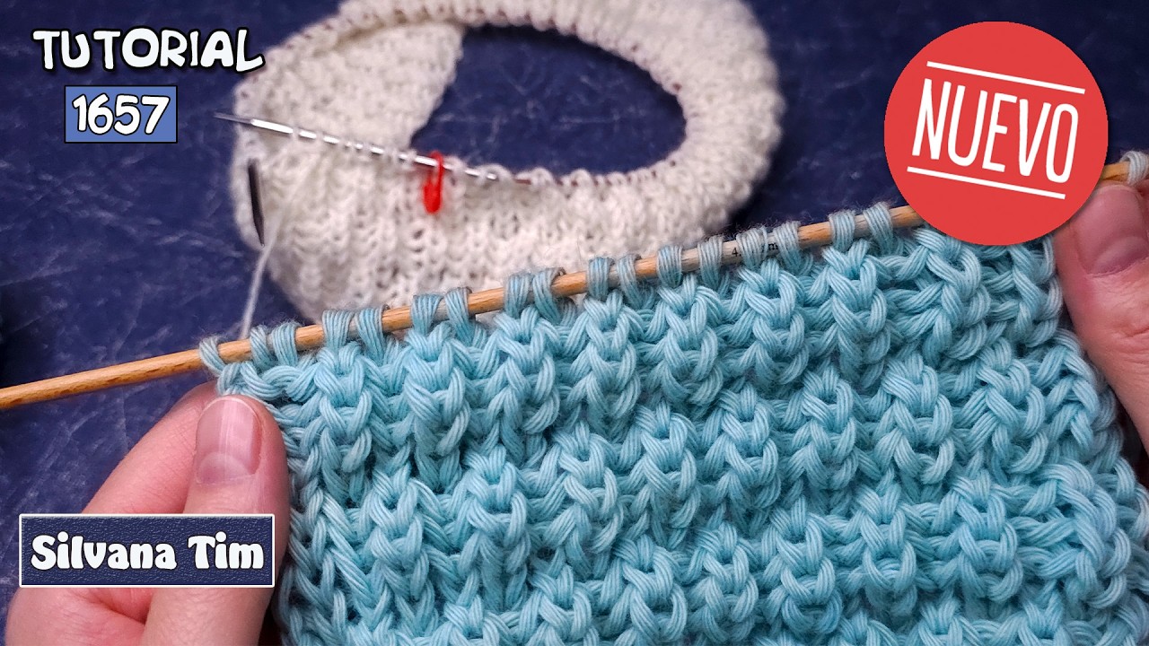Haz bufandas increíbles con este truco de 📌 Punto Inglés TEJIDO A DOS AGUJAS / AGUJAS CIRCULARES🧶