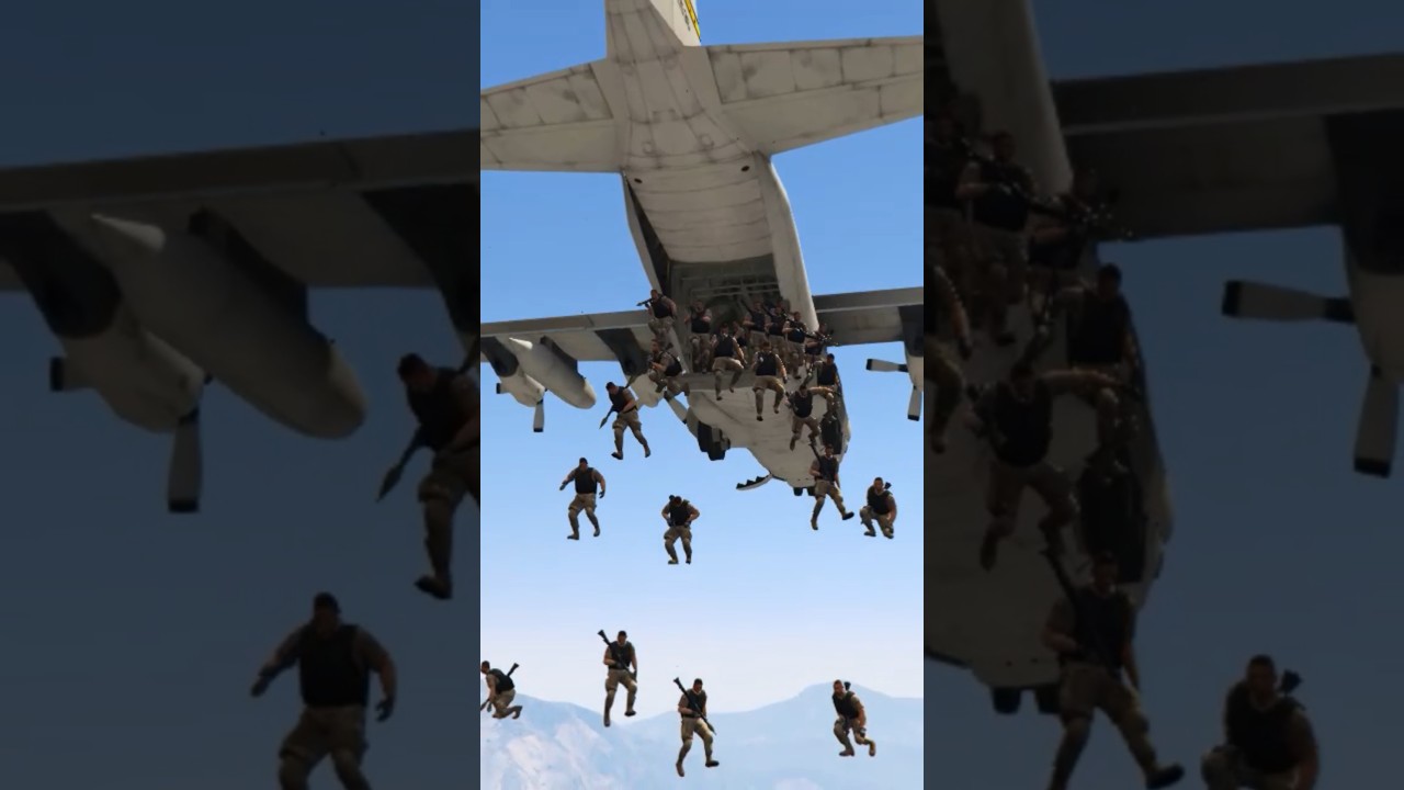 7,500 Iranian Troops Take Over Israel in a Brutal GTA 5 Battle! #gaming #gta5 #war