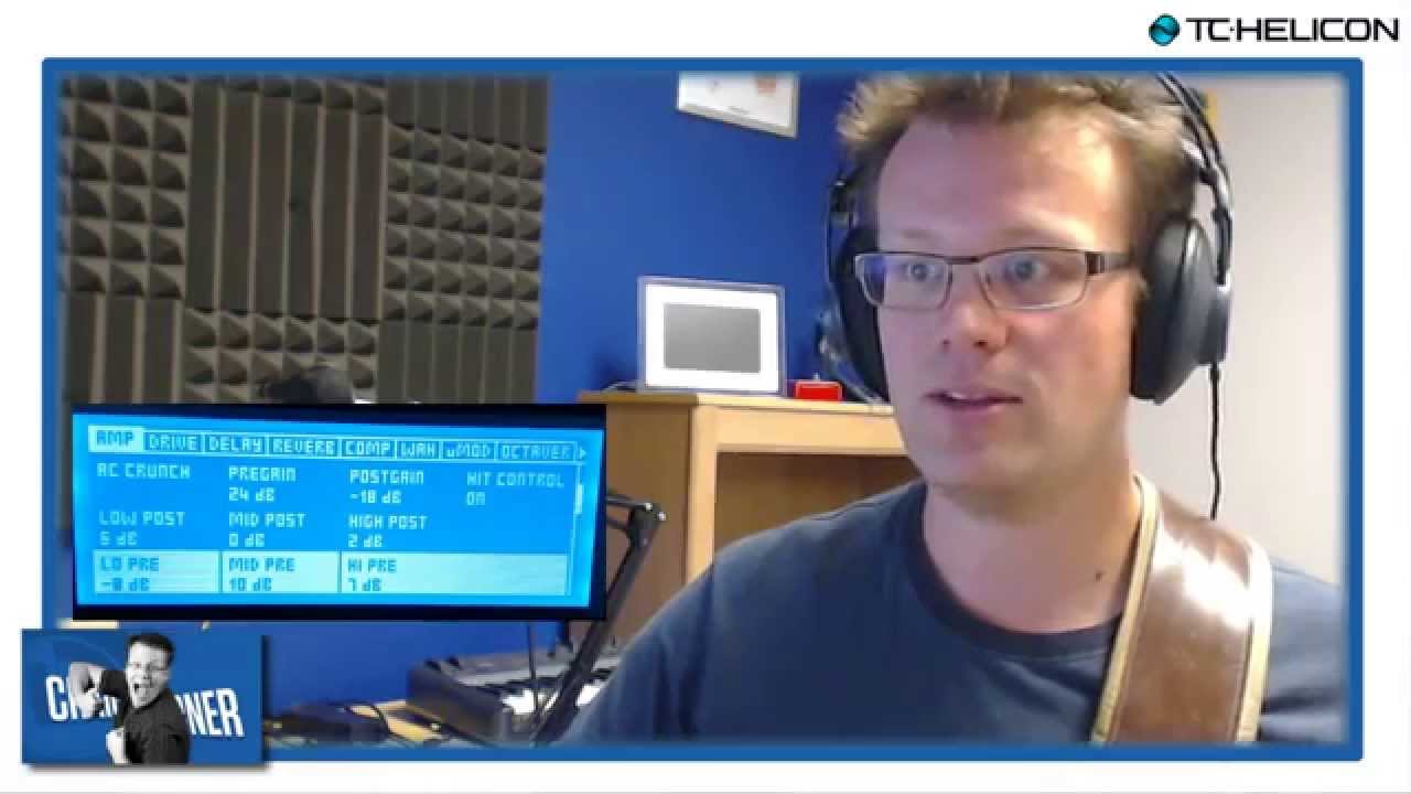 TC-Helicon - Gain and Distortion for VoiceLive 3 Amps