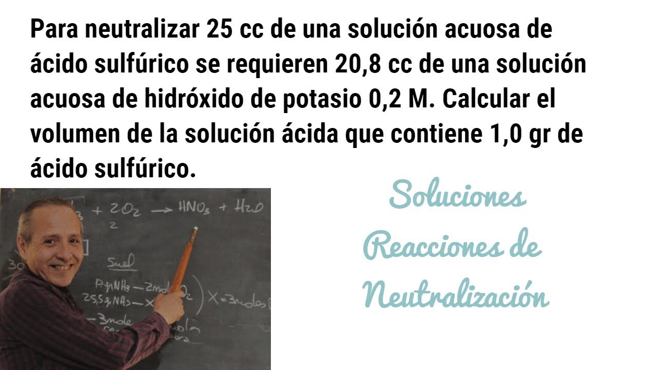 Soluciones Reacciones de Neutralización