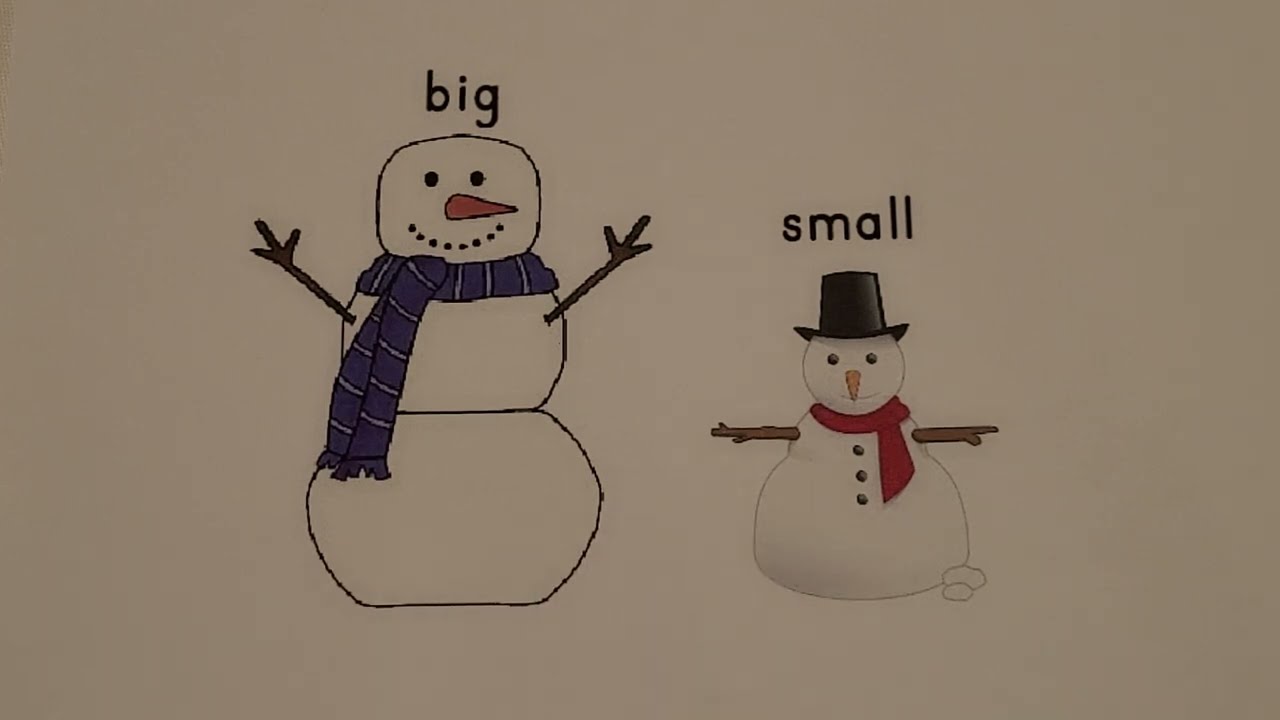 Pre-Kindergarten, Big and Small,  Opposites