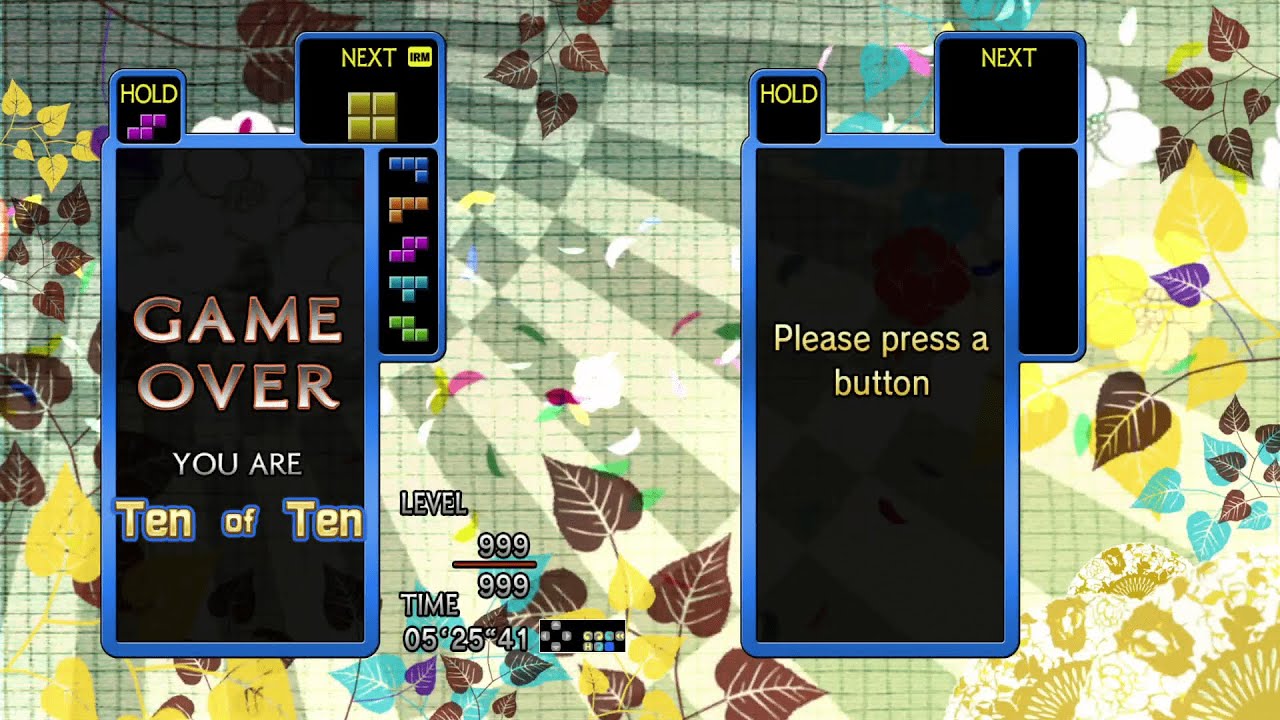 Tetris The Grand Master 4 - TGM Normal Ten of Ten 5:25.41 (World Record)