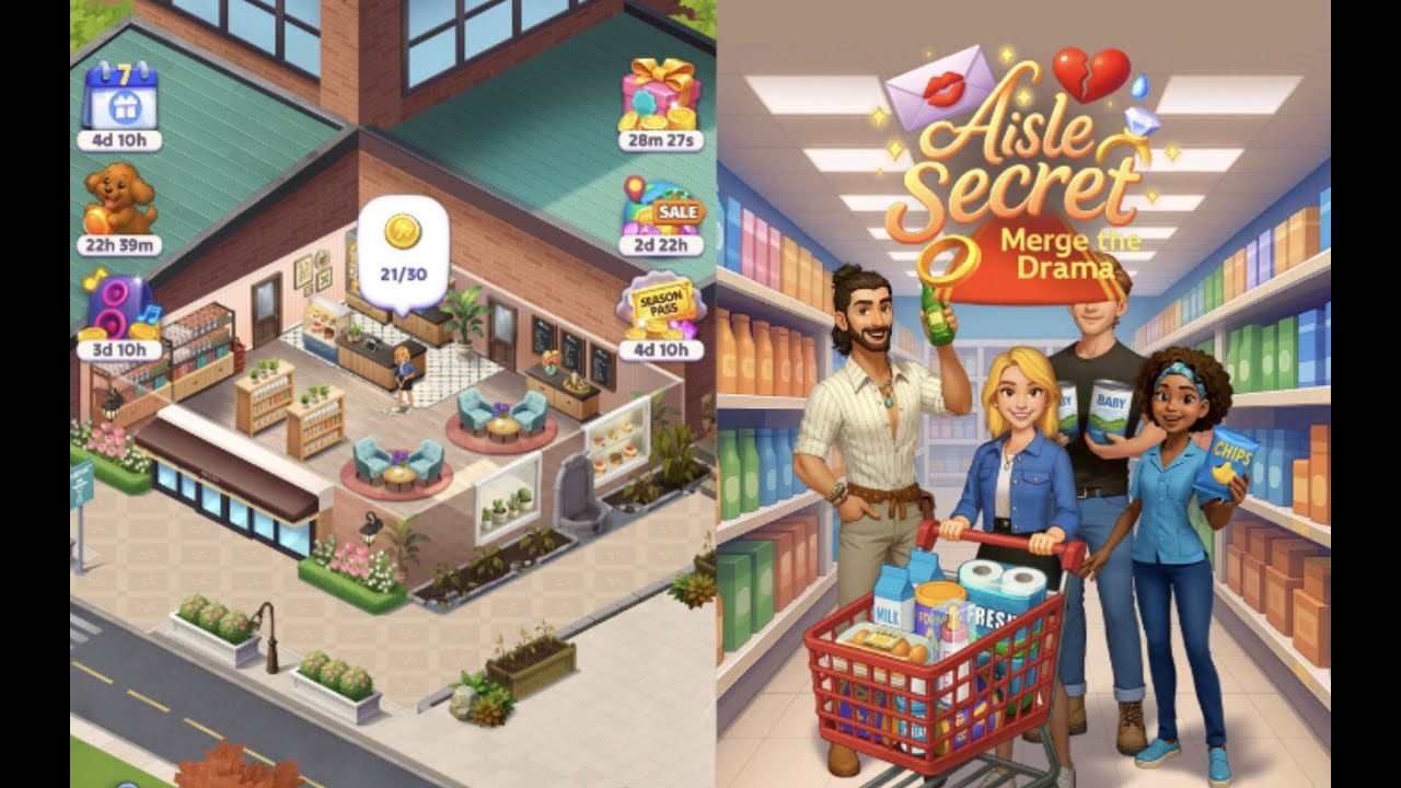 Aisle Secret Merge the Drama | Level 10   Day 7  Part 7   🧻🍼 #merge