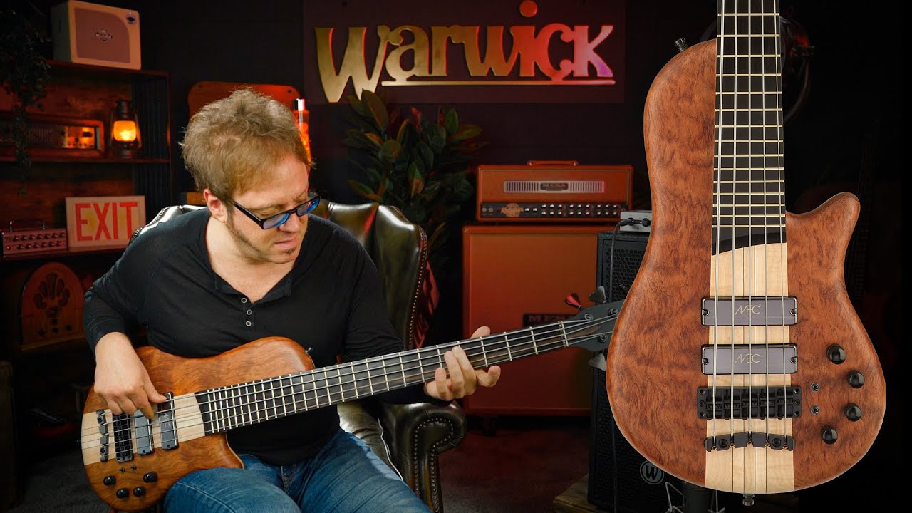 THAT TONE! Stunning Single Cut Neck Through Bass Guitar Demo | Warwick Masterbuilt Thumb SC