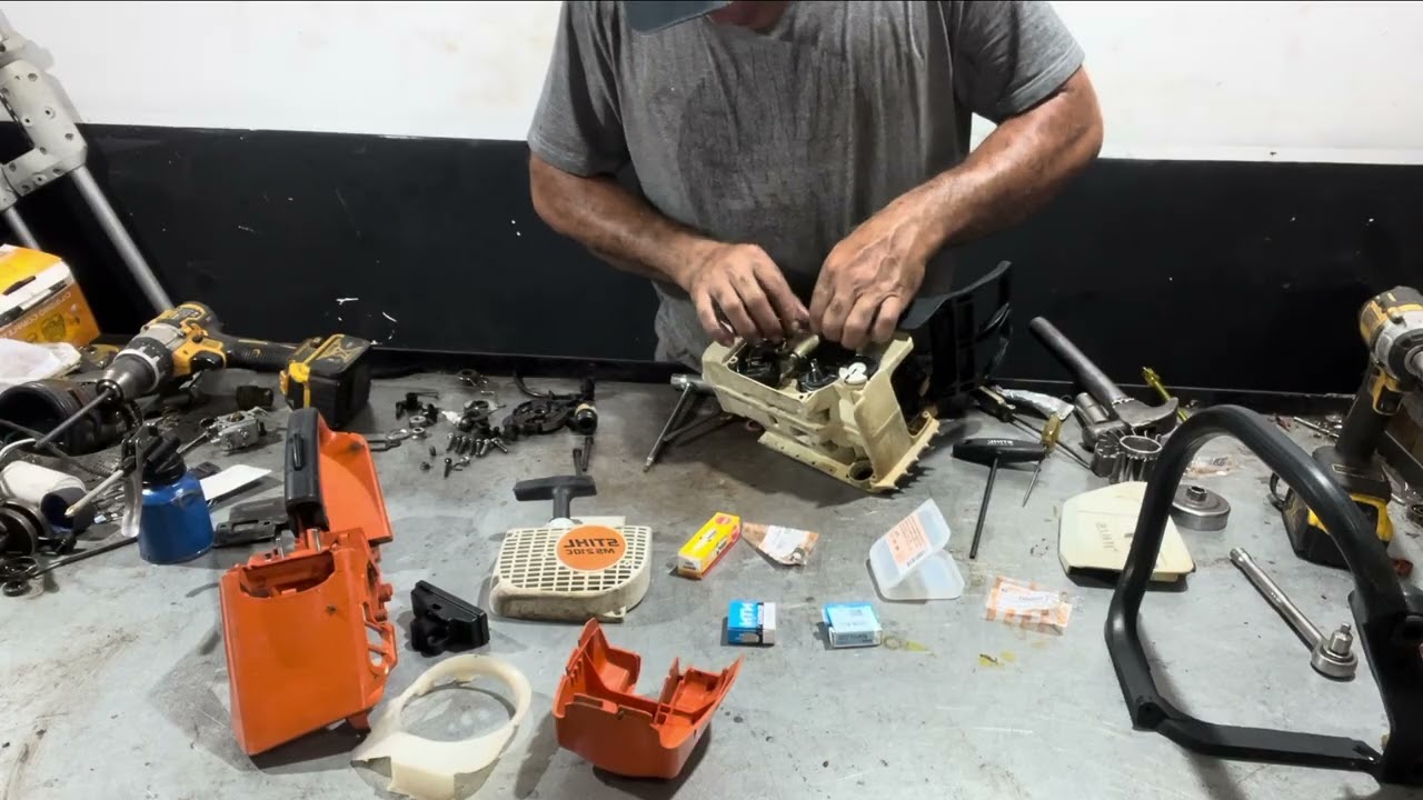 Cómo cambiarle los rodamientos y retenedores a tu motosierra stihl ms 210 