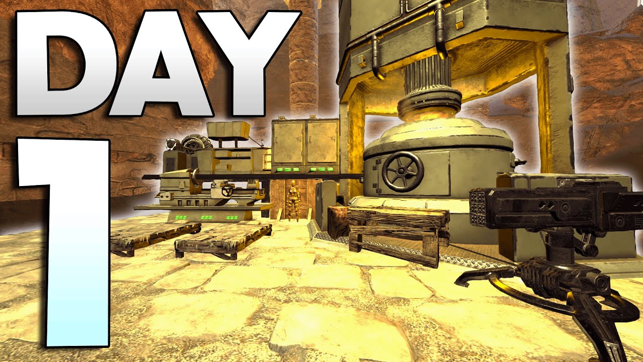 How my 40,000 Hour Tribe Claims Church Cave on Day 1! - ARK