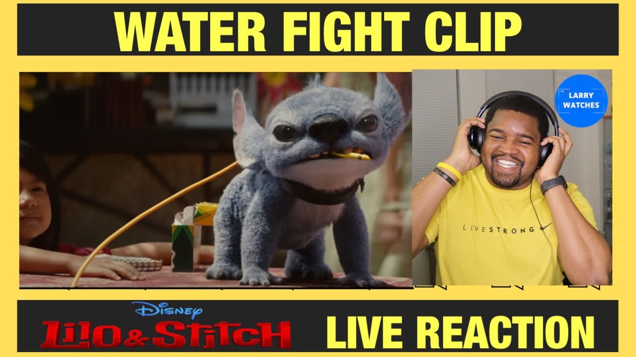 Lilo and Stitch - Water Fight Clip - Reaction (2025)
