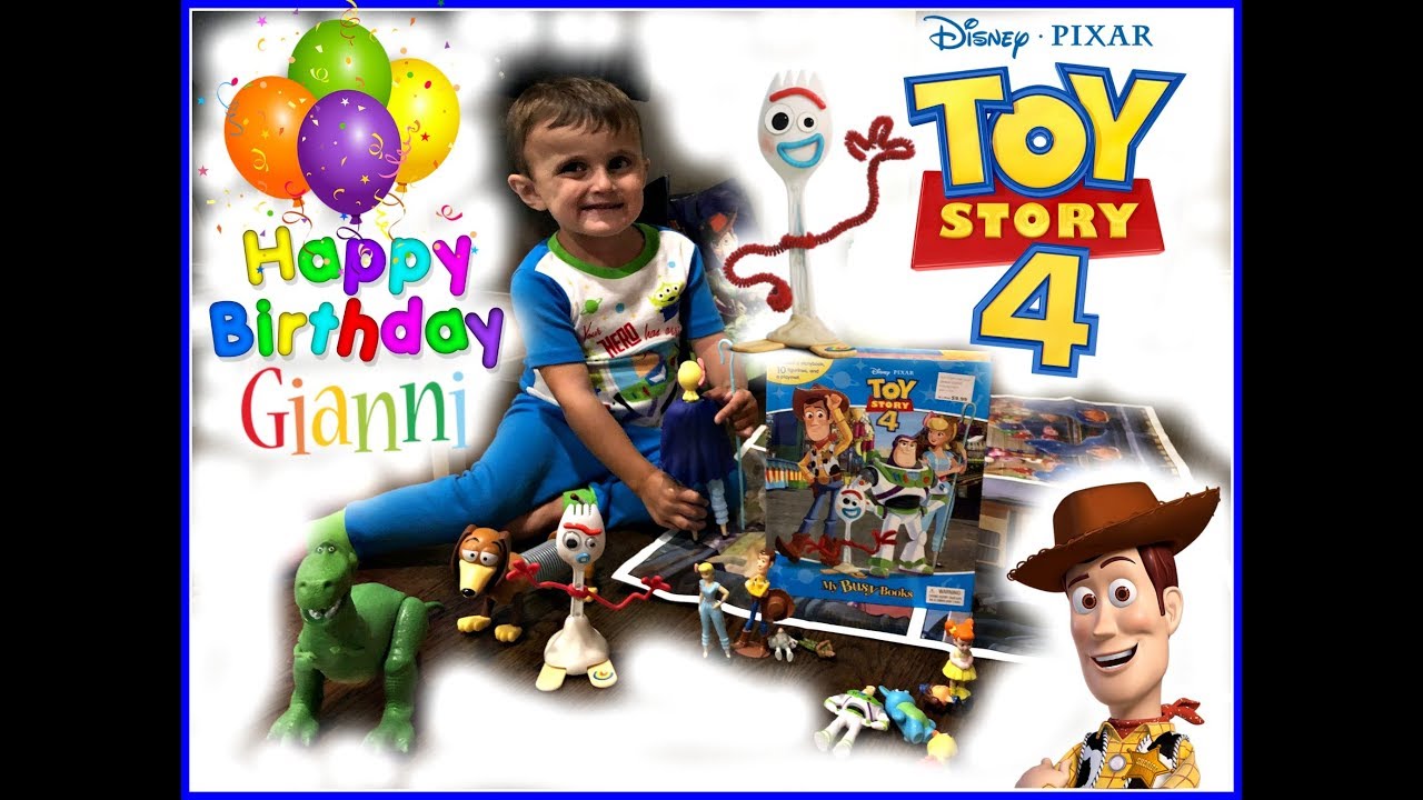 TOY STORY 4 Birthday Party Vlog! Gianni turns 3! Opening Toy Story 4 Presents!