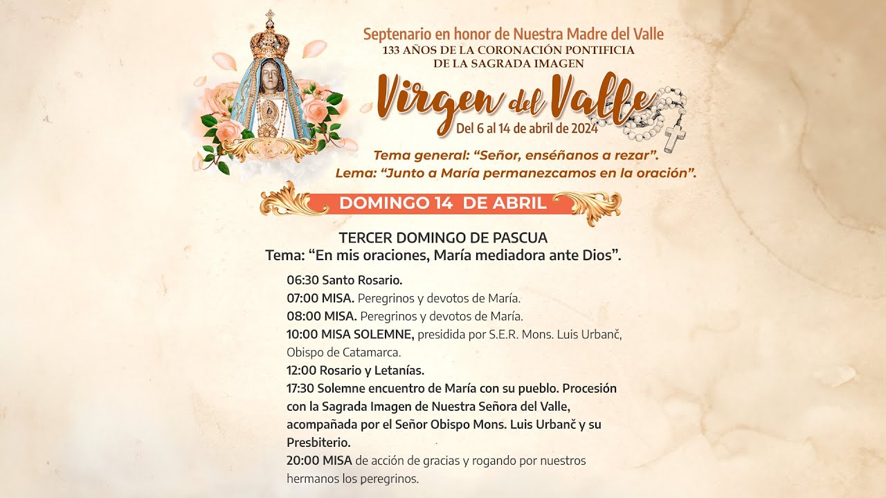 Solemne Procesión con la Sagrada Imagen de Nuestra Señora del Valle