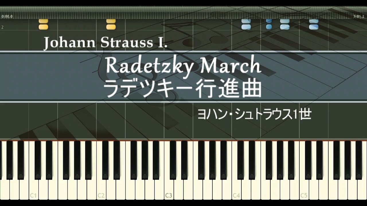 ラデツキー行進曲 - ピアノ - ヨハンシュトラウス1世