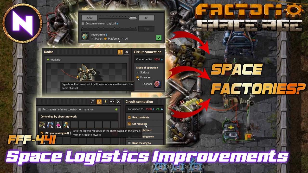SPACE FACTORIES; May Finally Be Viable With New Space Logistics | Factorio Space Age 2.1 | FFF-441