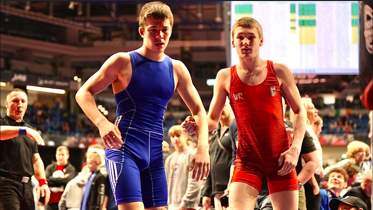 U15 Abdulaiev Salakhuddin (GER) vs Zohar Bashkalov (ISR) 68kg. Freestyle boys wrestling.