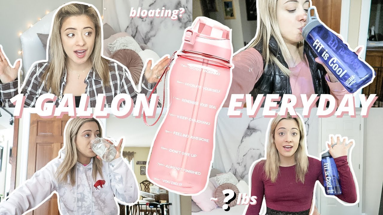 I drank a GALLON of water everyday for a week *insane results*