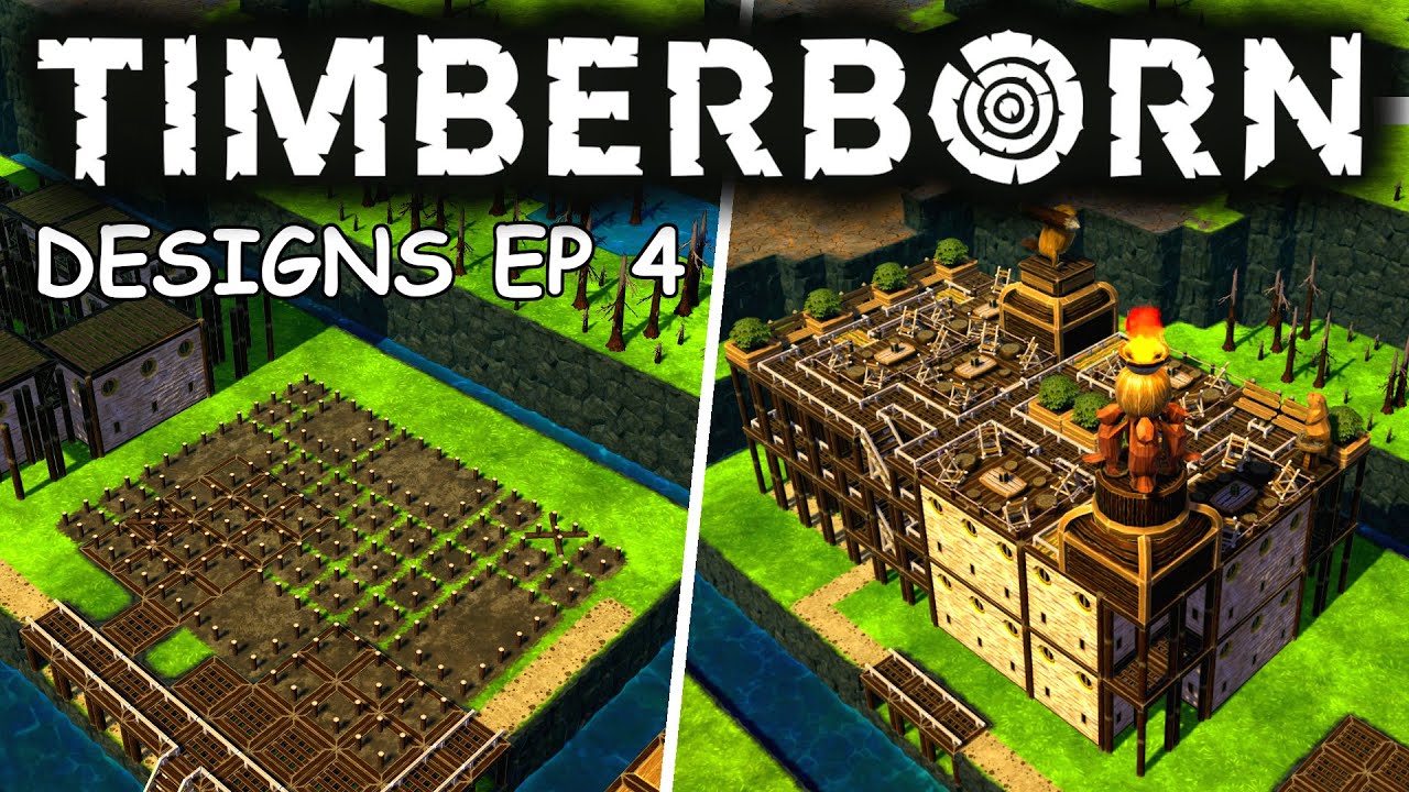Timberborn Designs EP 4 🔥 Lodges Leisure Monument and Warehouses Combination 🔥 Stackable [ENG]