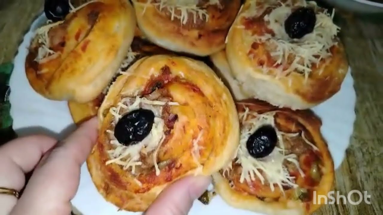 بيتزا رولي خفيفة كي القطن 🍕صنية كفتة بالخضار على الطريقة التركية