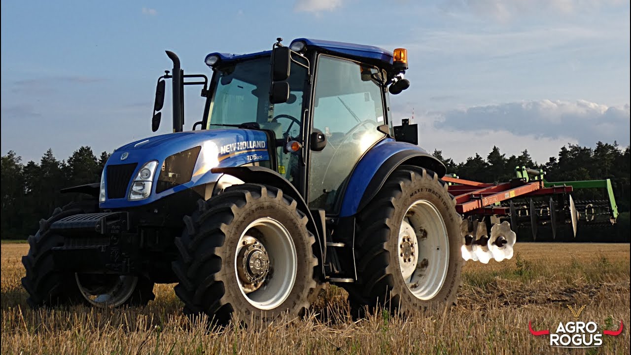 ☆Talerzowanie NOWYM NABYTKIEM!☆NewHolland TD5.105 & Akpil☆Agro Roguś