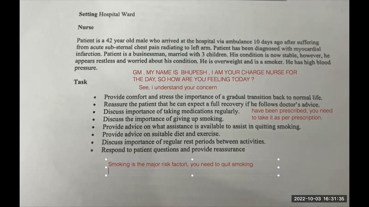 Complete sample of oet speaking @drbkmoetgermannclex