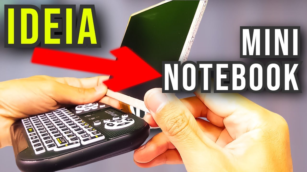 COMO FAZER MINI PC NOTEBOOK COM CELULAR E TECLADO BLUETOOTH TOUCHPAD - IDEIAS DE ESTRUTURA PARTE 1
