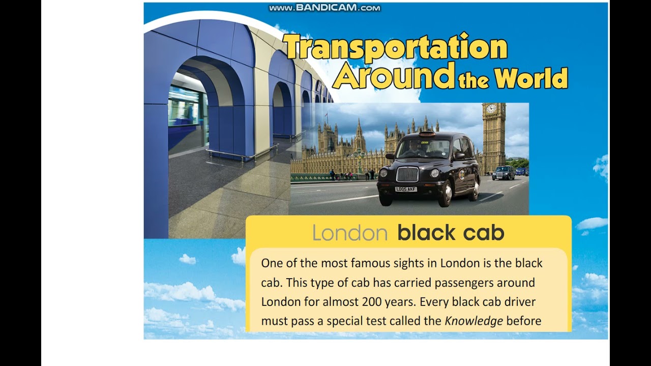 EXCEL 6 for Kaz M9e / TRANSPORTATION AROUND the WORLD / text