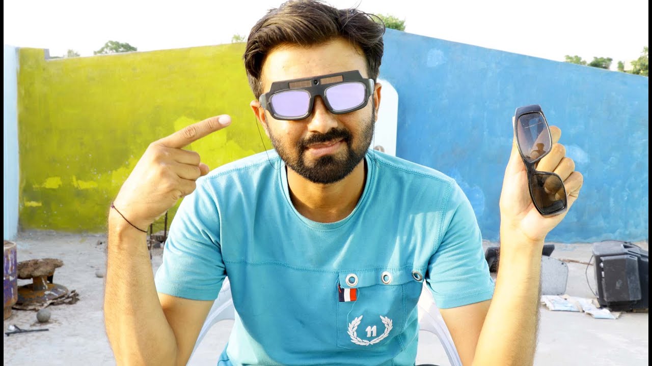 Solar Power Auto Darkening Goggles Testing Sun And Welding Power Light By Mr Pakistani Hacker