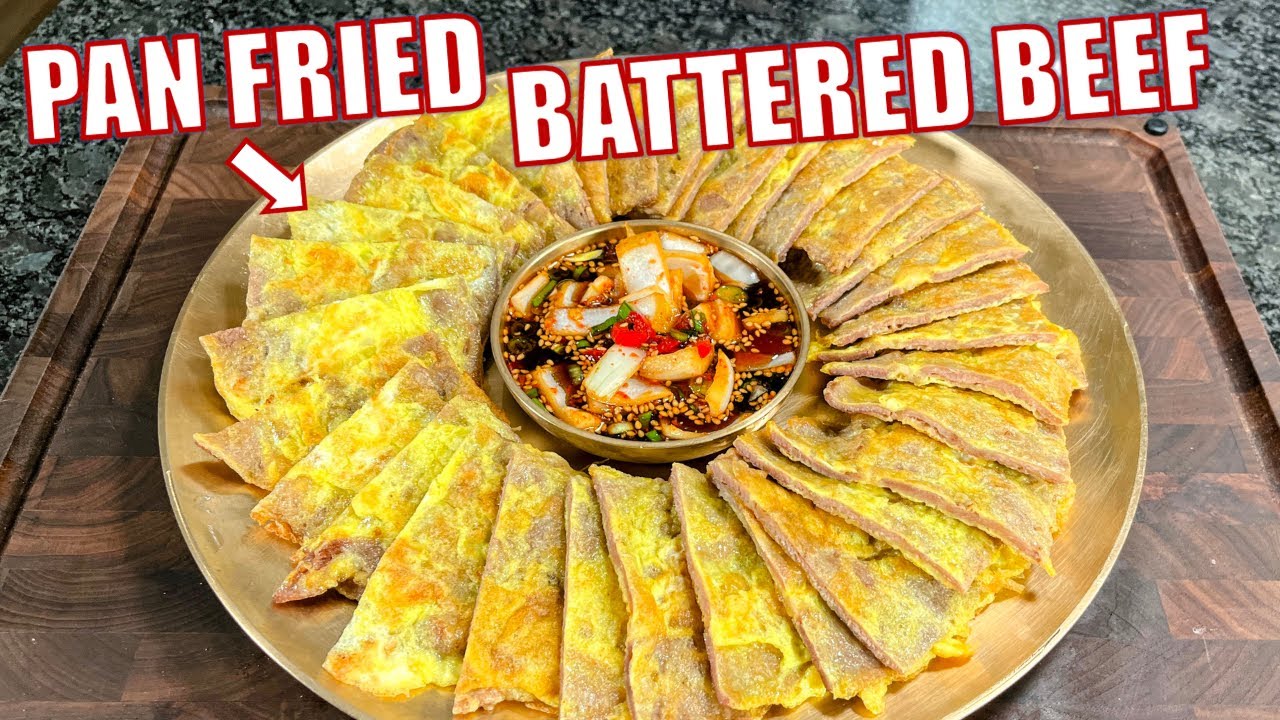 Try This Delicious Korean Savory Pan-fried Battered Beef, Yukjeon! | 육전😊😋