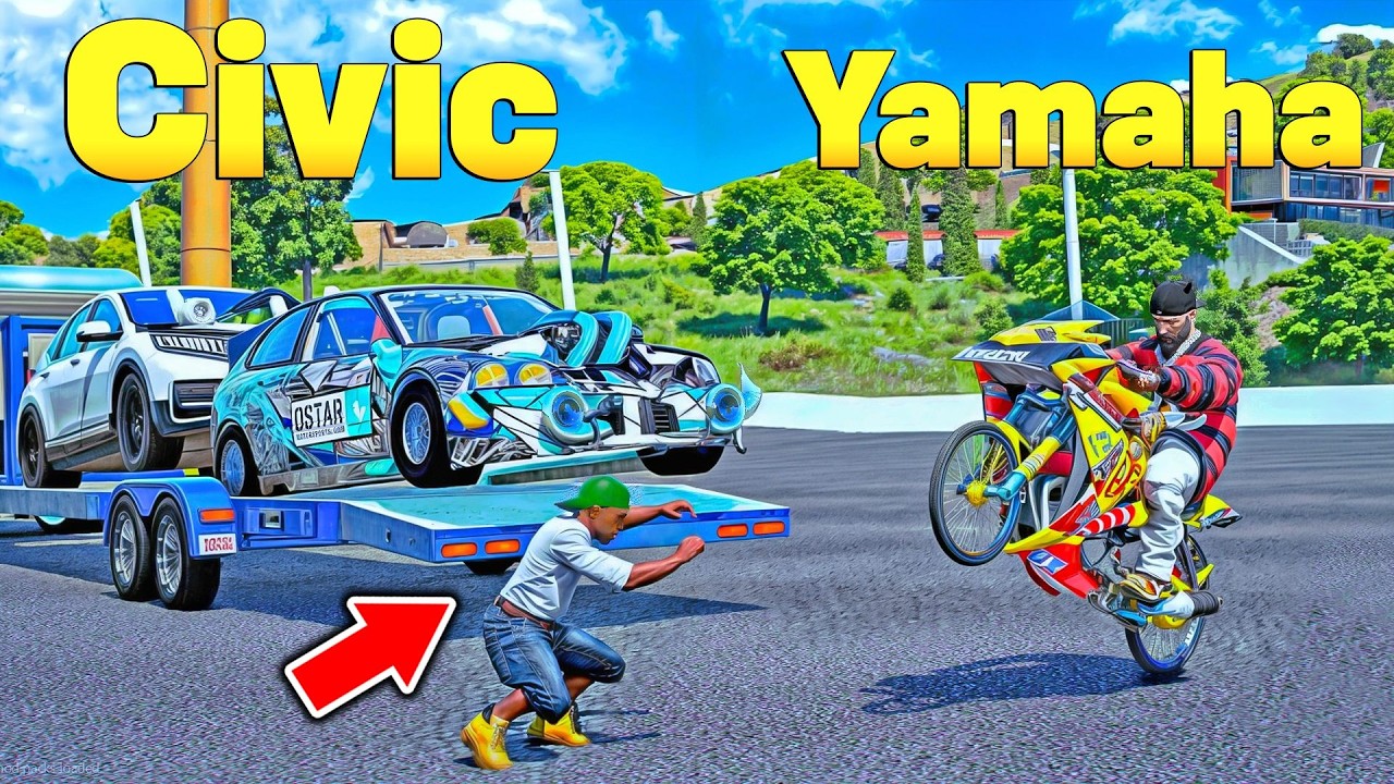 Usamos Una Moto De 640 CC Para Sorprender A Mis Aliados En Gta Rp