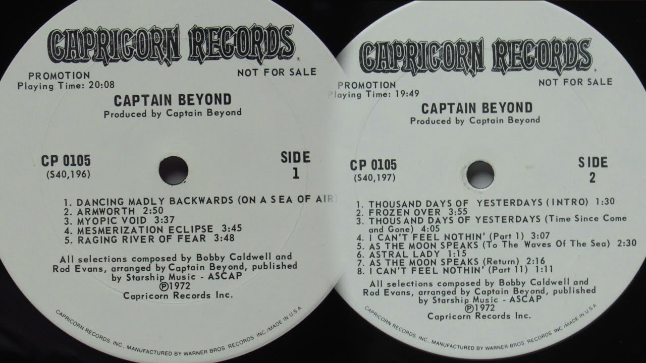 Captain Beyond/Bobby Caldwell Capricorn CP 105 Full Lp HD 1080p