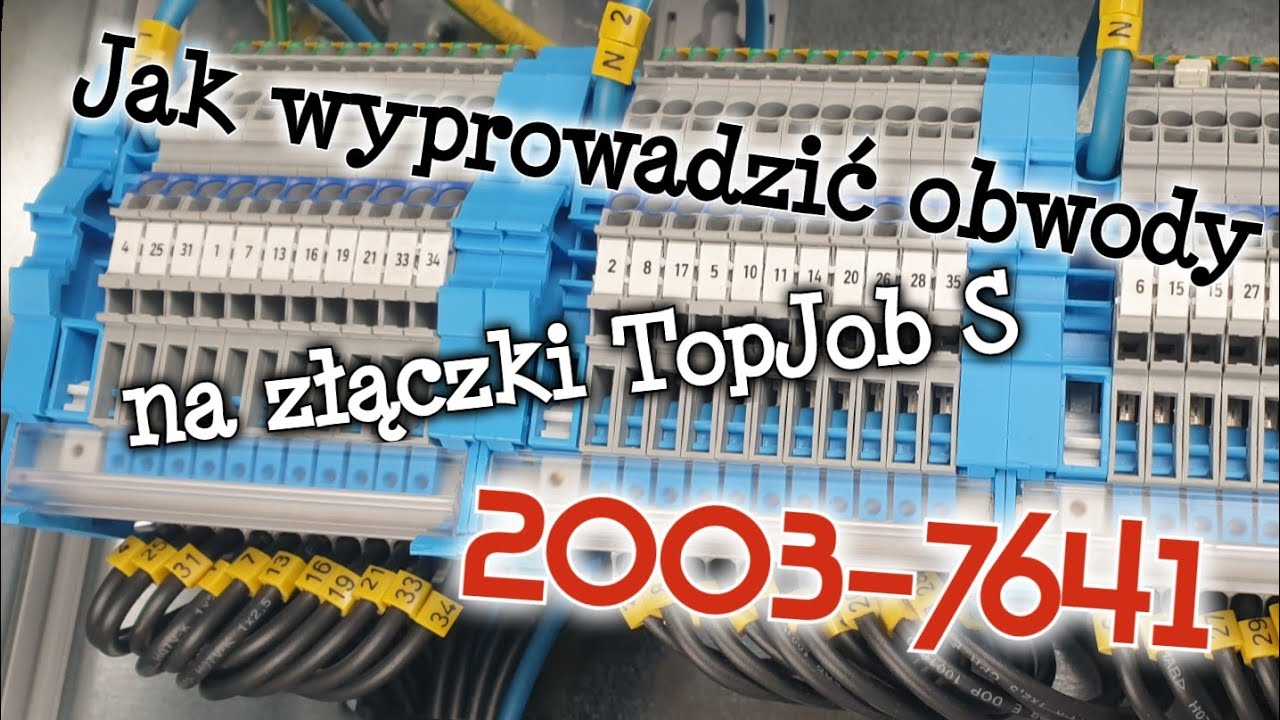 Jak można wyprowadzić obwody z wyłączników nadprądowych na złączki WAGO TopJob® S 2003-7641 ?