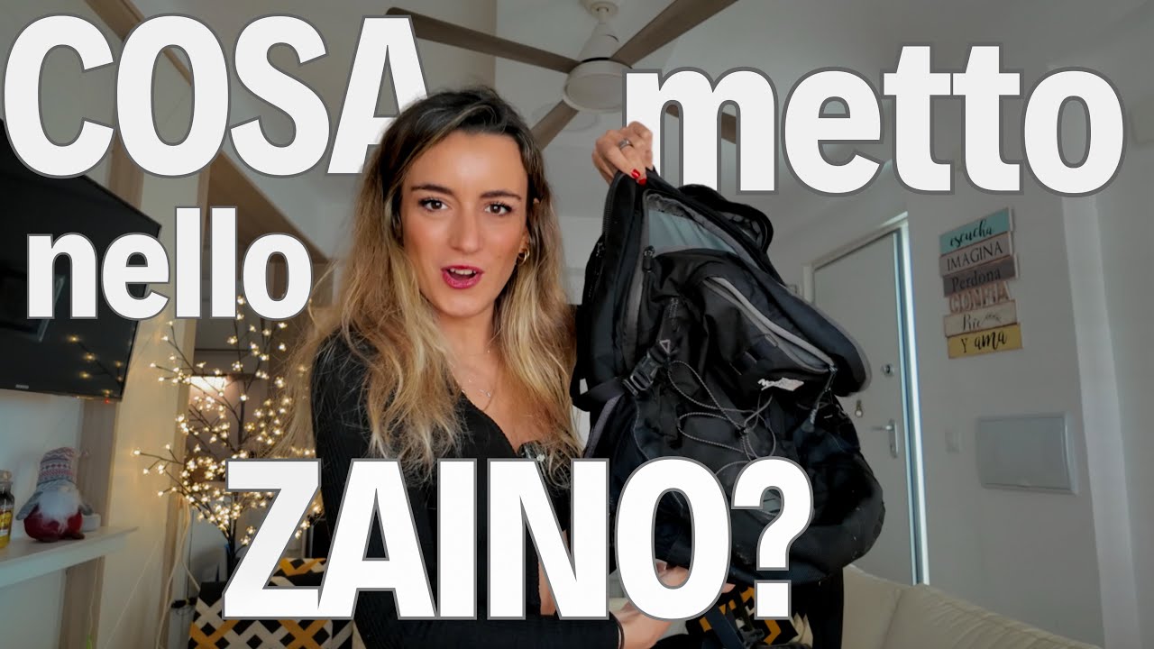 ITALIAN listening (B1/B2) - What should I put in my backpack? 🎒