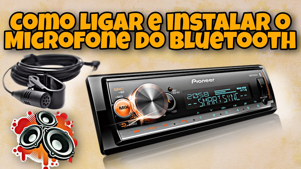 Como ligar e instalar o Microfone do Bluetooth do Som Pioneer #somautomotivo