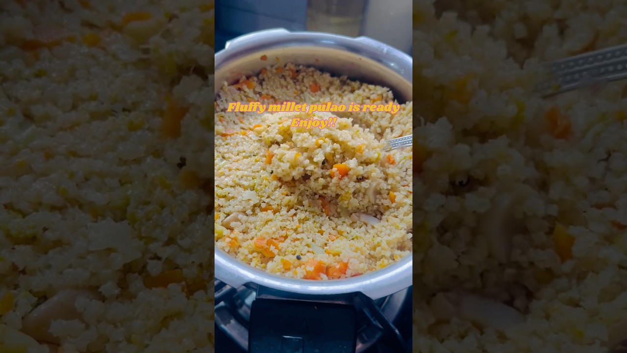 High protein little millet rice recipe for weightloss & diabetics 🍛💪🏼 #cooking #healthyfood