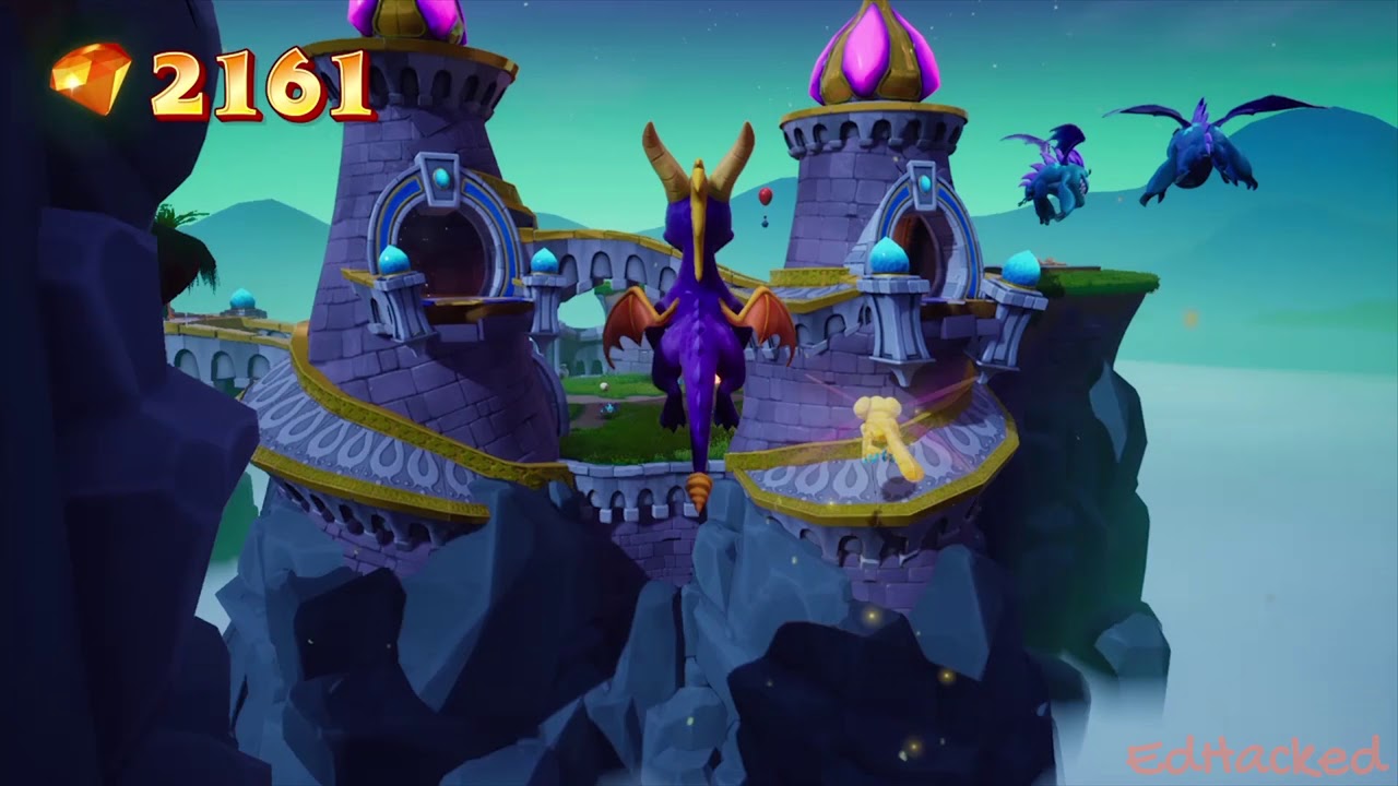 Spyro 3 - Part 12 Enchanted Towers (100% All Eggs, All Gems) - Spyro Reignited Trilogy