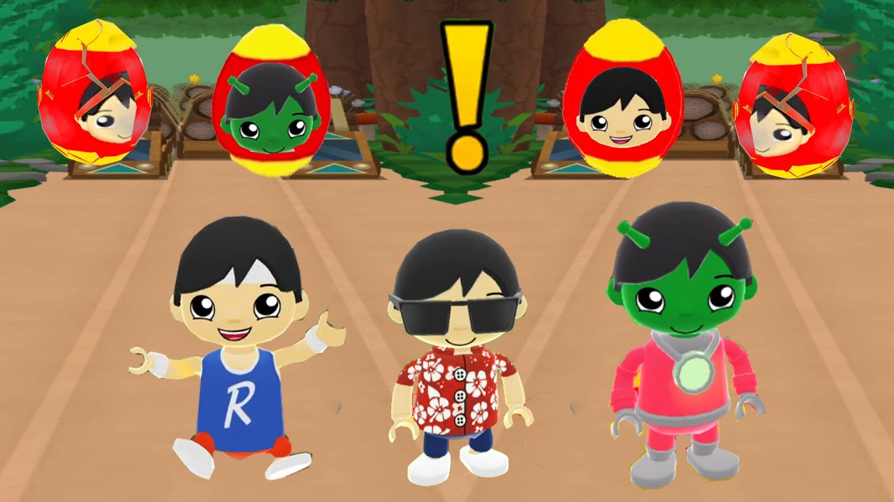 TAG WITH RYAN THREE SUPER RARE CHARACTERS COMPLETE GAMEPLAY WITH EGG SURPRISE MIX
