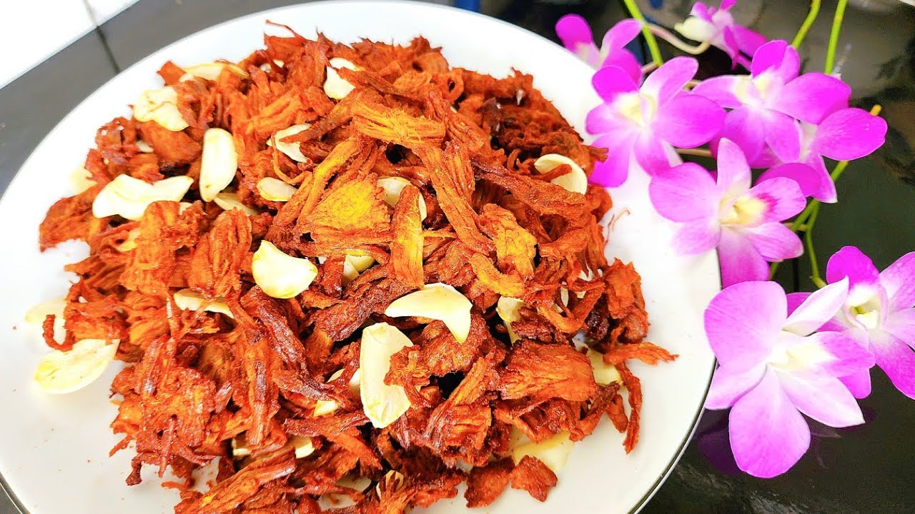 KHÔ HEO CHÁY TỎI/Cách làm khô heo cháy tỏi dai mềm thơm ngon bằng nồi chiên k0 dầu cực dễ#904