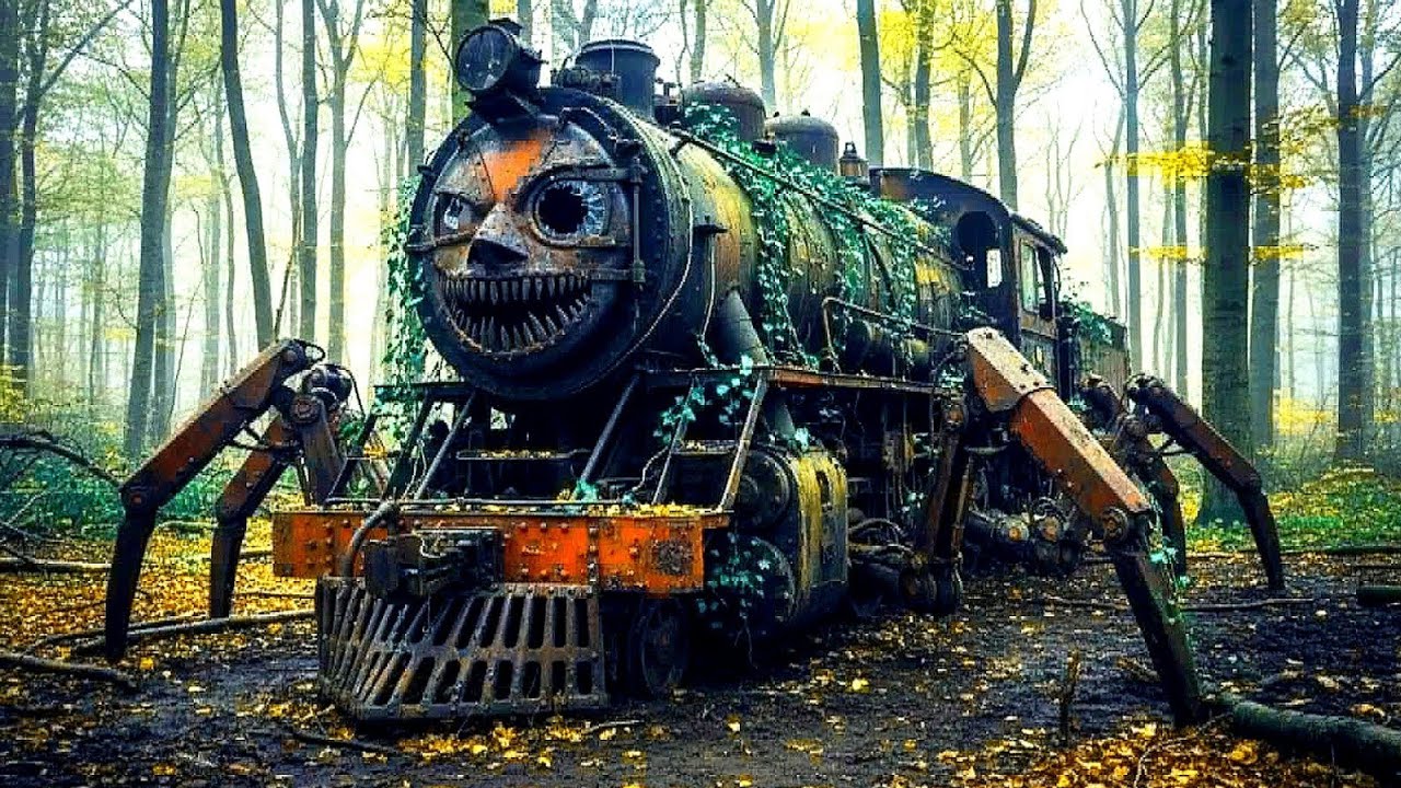 ASMR Car Restoration: Restoring Abandoned the Cursed Choo-Choo Charles Train in the Forest!