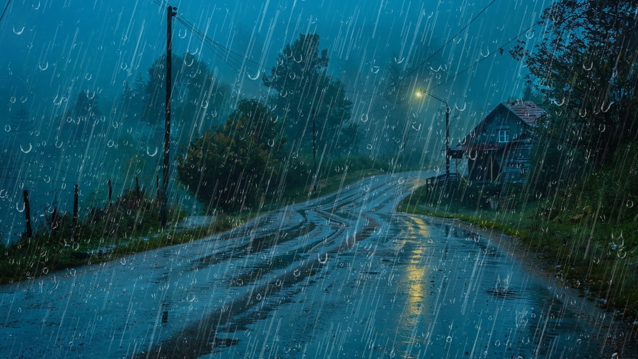 DUERMA instant&aacute;neamente en 3 minutos LLUVIA FUERTE con tormenta el&eacute;ctrica | Rain sounds for sleeping