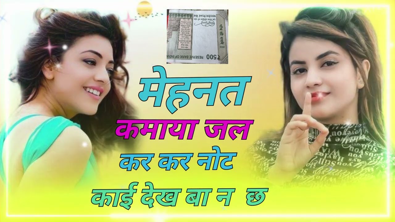मेहनत कर कर नोट कमाया जल काई देख बा न छ || mehnat kar kar not kmaya // new dj meena song//