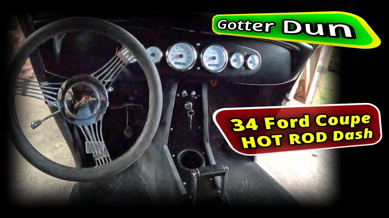34 Ford 3 Window Coupe  - Dash Work