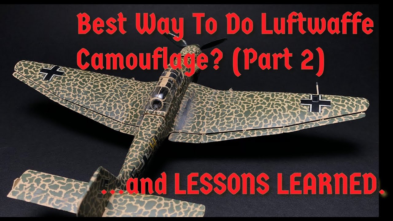 How to paint realistic Luftwaffe squiggle camouflage with no airbrush! Part 2 #paintmarker #tamiya