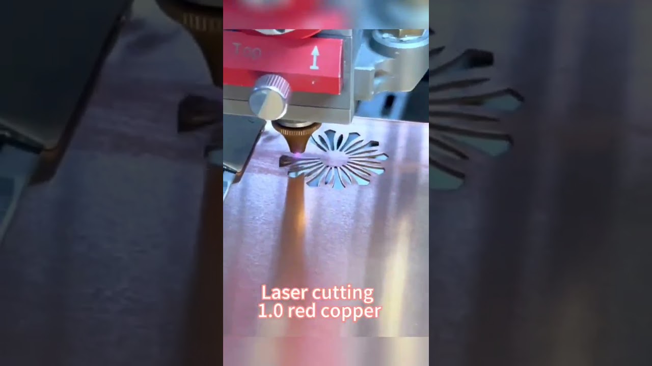 Laser cutting 1 0 red copper