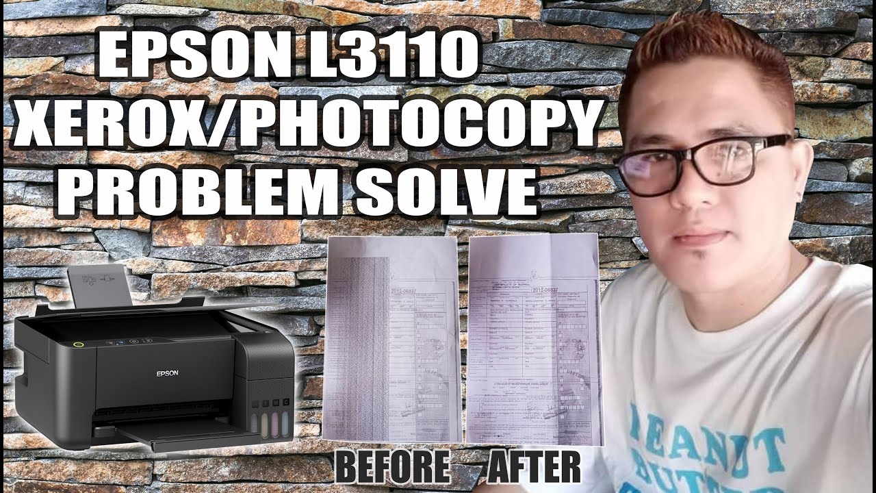 Photocopy / Xerox Problem FIX | Epson L3110 Printer