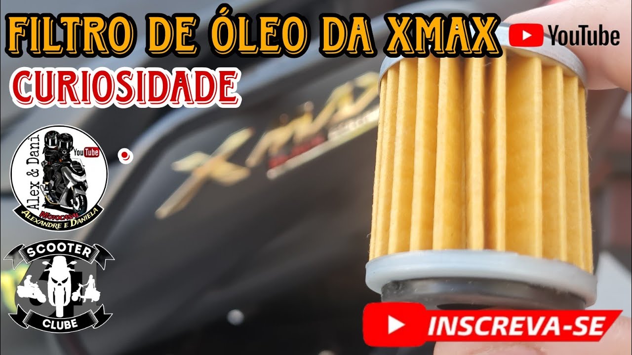 Troca do Filtro de óleo  da Xmax , curiosidade!