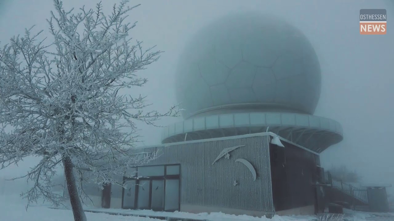 Neuschnee auf der Wasserkuppe
