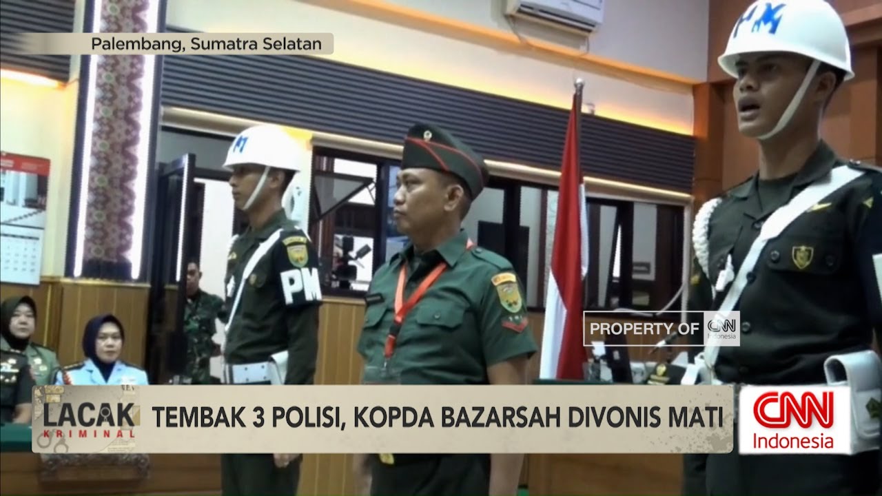 Tembak 3 Polisi, Kopda Bazarsah Divonis Mati