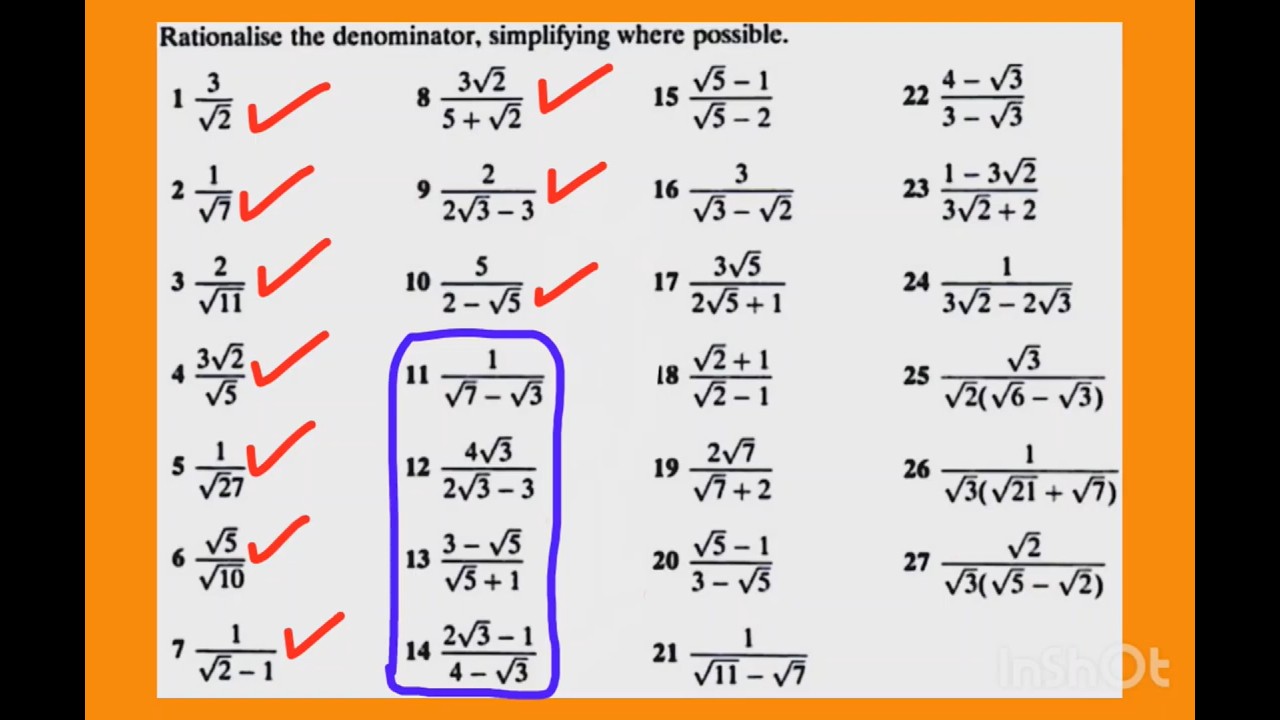 Rationalizing den.. |P 3