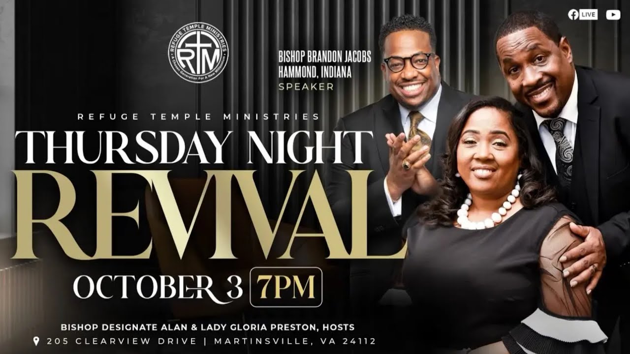 Thursday Night Revival | Bishop Brandon A. Jacobs, Sr. (October 3, 2024)