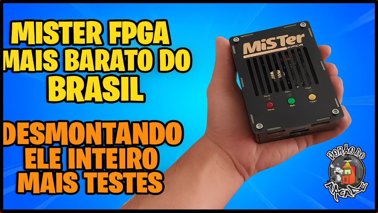 🔥 O MiSTer FPGA MAIS BARATO do Brasil! Desmontando e Testando 🔧