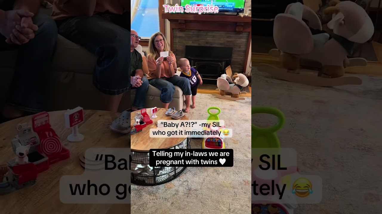Surprise grandparents baby twins&hearts;️#tellingmyparentsimpregnant #pregnant #pregnancy #reaction