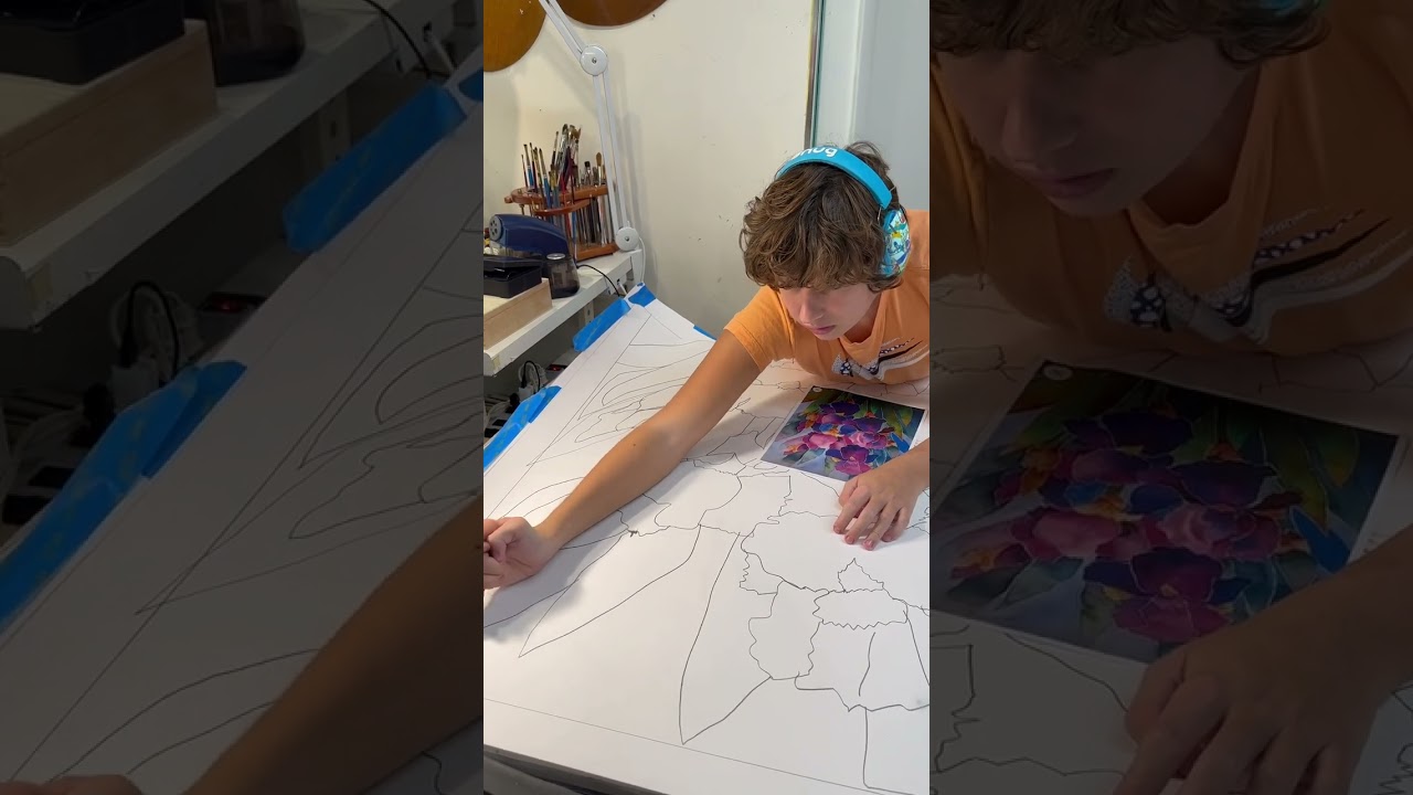 Drawing lines without hesitation