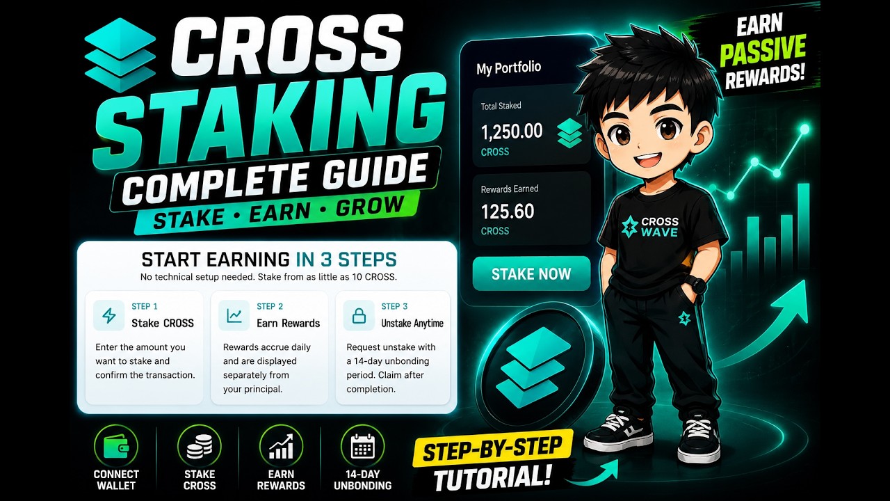How to Stake CROSS Tokens | Complete Step-by-Step Tutorial